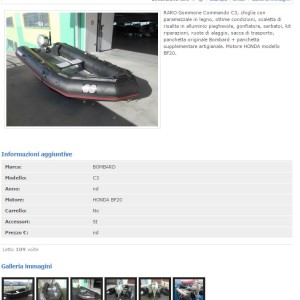 Pagina dettaglio scheda usato