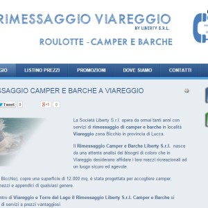 Pagina di presentazione e servizi