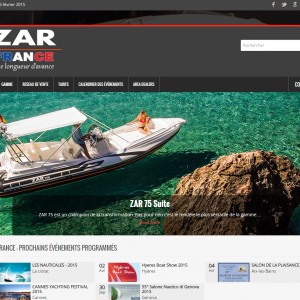 Home page sito web Zar France