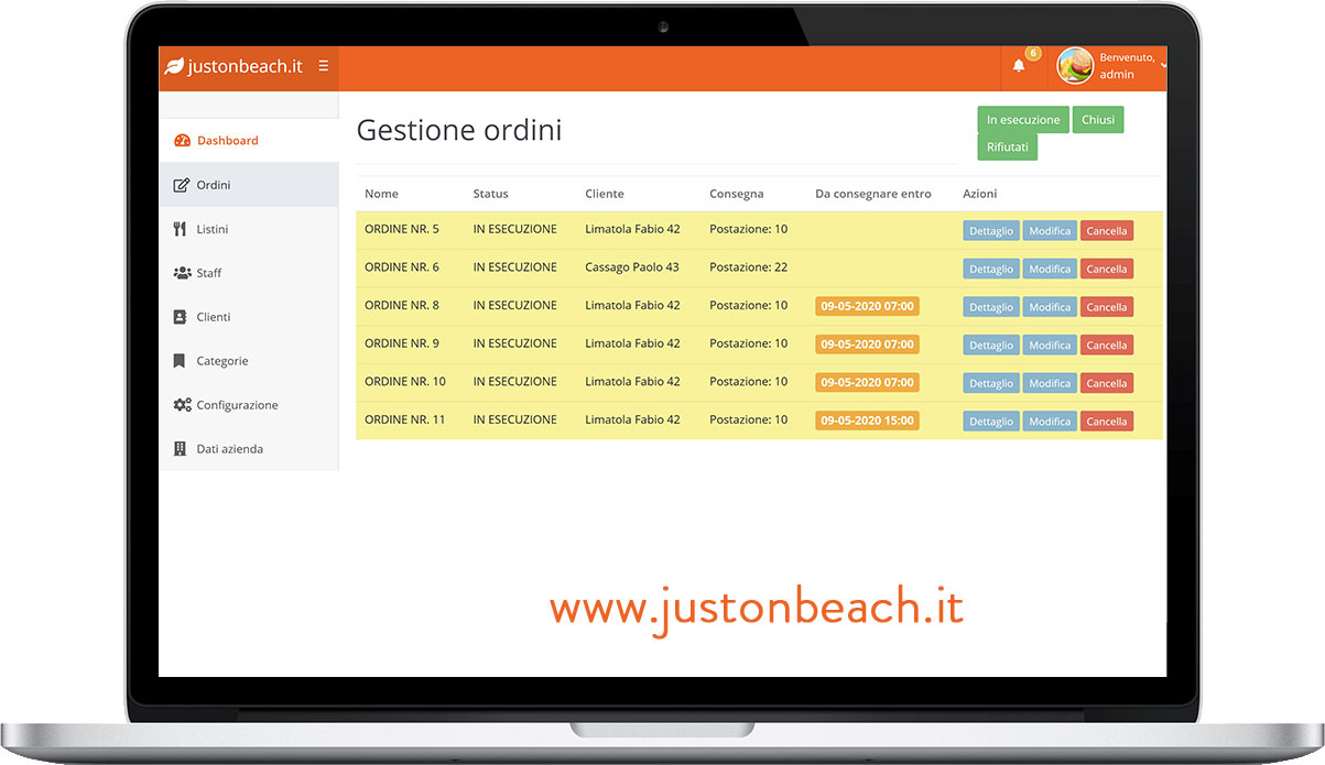 Just On Beach - il 1° take way da Spiaggia