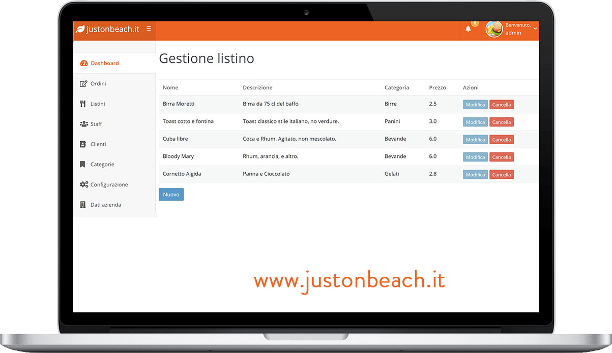 Just On Beach - il 1° take way da Spiaggia